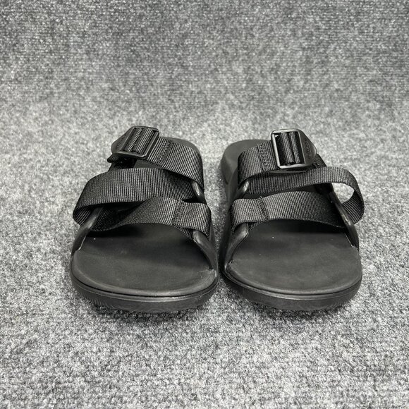 Chaco Chillos Slide Sandals Women's‎ 8 Black Athletic Beach Recovery Flip Flops - Picture 2 of 12